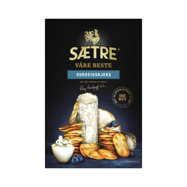 Sourdough Crackers - Surdeigkjeks 100g Sætres Beste